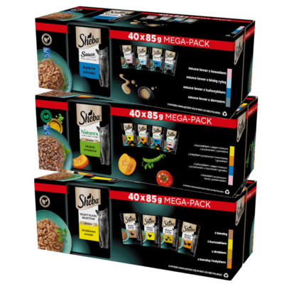 Sheba Geflügel Fisch Geschmäcker Nature's Collection 120x85g Nassfutter in Soße