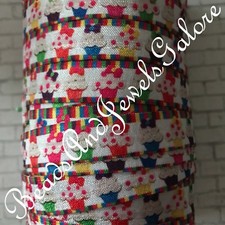 Cupcake foe inspired cupcake elastic cupcake hair ties pink cupcake ribbon bows