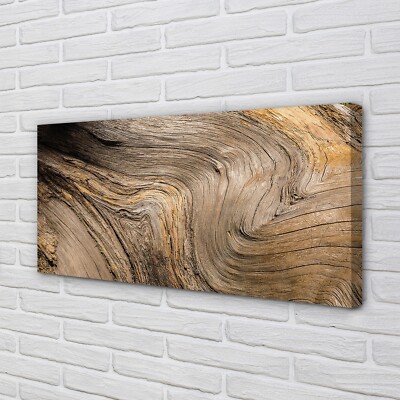 Tulup Leinwandbild 140x70 Wandkunst Maserung