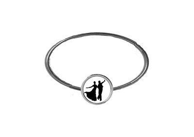 Foxtrot Strictly cptmi98 DOME on a Scarf Ring napkin jewellery gift