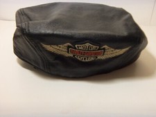 HARLEY DAVIDSON REAL LEATHER CABBIE CAP  (SIZE M)