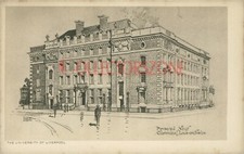 1920 Liverpool University New Chemical Lab Art Ernest Coffin etching postcard