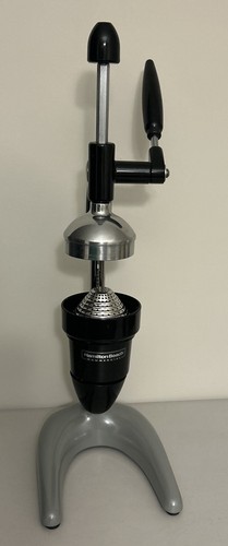 Hamilton Beach 932 Commercial Manual Citrus Juicer Black/Stainless Heavy Duty