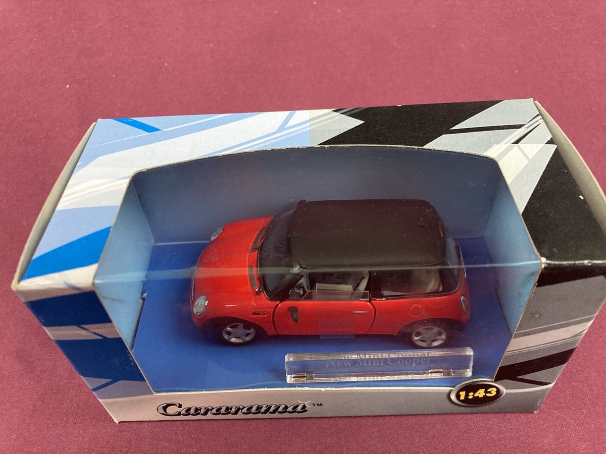 Cararama 1/43 New Mini Cooper Diecast Red with Black Roof NIB | eBay