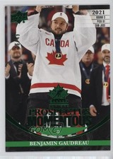 2023 Upper Deck Team Canada Juniors Electric Green 6/49 Benjamin Gaudreau 0o4i