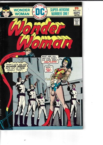 Wonder Woman 219 Elongated Man VG/F 1975 Glossy