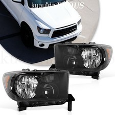 Lhrh Headlight Set With Level Adjuster Pair Fits 2007-2013 Toyota Tundra