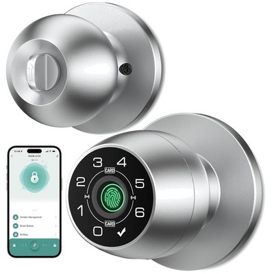 Biometric Door Lock with App Control - Easy Installation