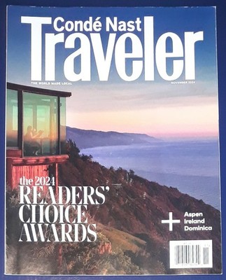 Conde Nast Traveler Magazine Brand New November 2024 Readers' Choice Awards