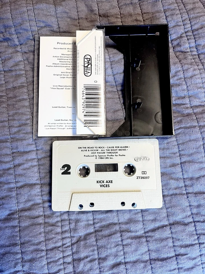 Vintage KIX & Kick Axe Cassette Lot (4 Total) A- Hard Rock/ Glam Metal Classics - Image 4 of 4