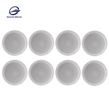  8 Genuine marine 6" 640 Watt Waterproof Marine Boat Speakers 2-Way White