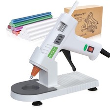 MONVICT 40W Mini Hot Glue Gun Kit w/ Fine Tip, 30 Sticks, Suction Stand, Mat