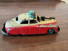 Vintage Tin Friction Toy Car Police Car Made In Japan Tin Toy Car Machine Gun