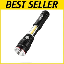 Rechargeable COB Work Light & LED Flashlight