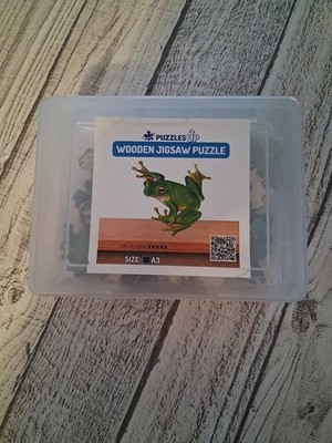 Wooden Jigsaw Puzzle Size A3 Green Tree Frog Difficulty Levels NEW