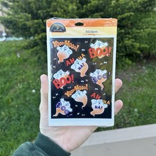Vintage Hallmark Stickers Halloween Ghosts BOO New Sealed 3 sheets Made In USA