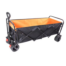 11 Cu. Ft. Yellow Fabric and Steel Frame Outdoor Folding Utility Wagon Garden Ca