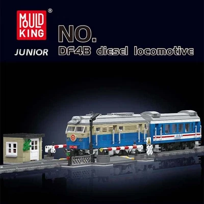 Mould King 12022 Zug DF4B Diesel Lokomotive Eisenbahn RC Neu OVP Klemmbausteine - Bild 1 von 4
