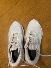 Brooks Ghost 15 Women's White/Crystal Grey Mesh Lace Up Low Top Sneakers