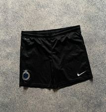 Club Brugge KV Nike Football Shorts Soccer Black Size Mens S Vintage