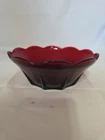 Vintage Anchor Hocking, Royal Ruby Red, 8" Bowl. Berry /Dessert/ Fruit/Serving