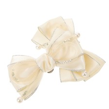 1 Pair Decorative Shoe Clips: Removable Bowknot Rhinestone Shoe Decoration