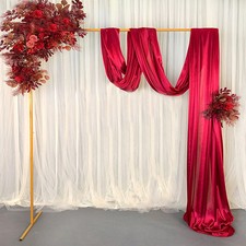 Wedding Stand Flower Rack Arch Iron 2x2M Party Door Garden Metal Prop Decor UK