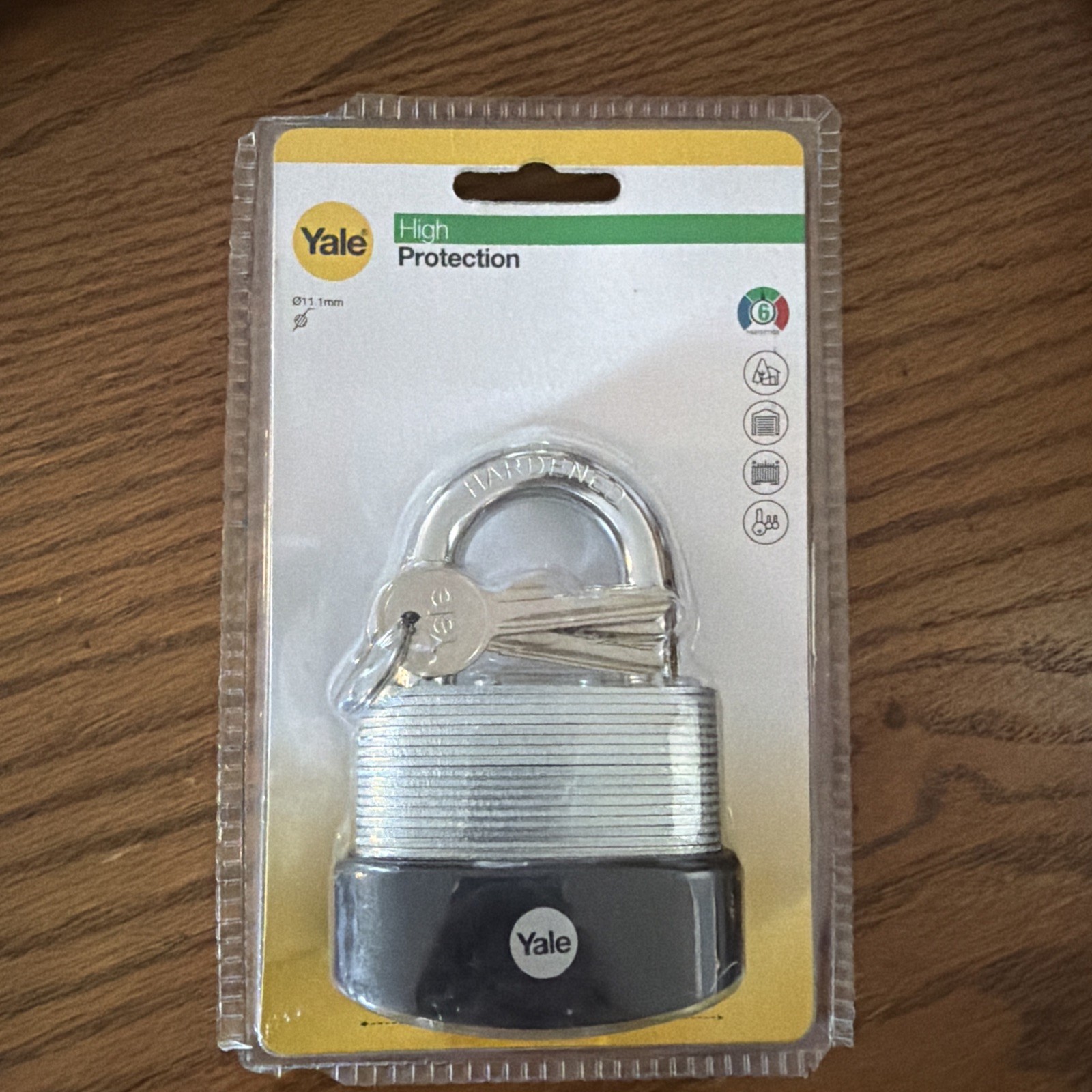 YALE Laminated STEEL PADLOCK 60MM - Y125B/60/133/1 - BRAND NEW