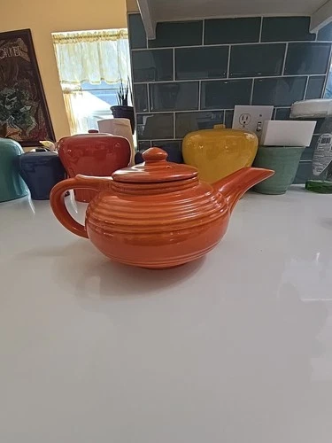 Pacific Pottery Hostessware Orange Teapot