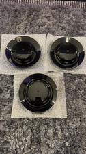 GLOSS BLACK 3PCS 147mm Wheel Center Hub Cover Cap BC-383 BC383 For MERCEDES-BENZ