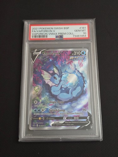 Vaporeon V graded PSA 10 for sale on eBay