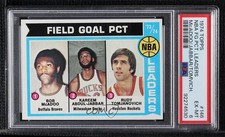 1974 Topps Bob McAdoo Kareem Abdul-Jabbar Rudy Tomjanovich #146 PSA 6 HOF 0nr3