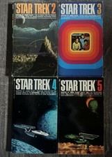 Vintage Lot Of 4 Star Trek James Blish Books Vol 2, 3, 4 & 5 Sci-Fi Original