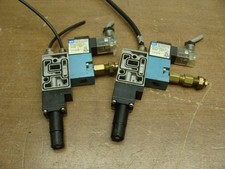 LOT OF 2 MAC SOLENOID VALVES 45A-MAJ-DDAJ-1KJ 24VDC 5.4W VAC TO 120PSI
