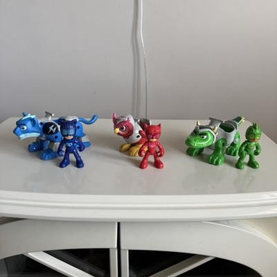 x3 Just Play PJ Masks Animal Power Hero 'Catboy, Owlette & Gekko - Konvolut