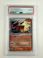 2005 POKEMON EX UNSEEN FORCES #110 TYPHLOSION EX-HOLO PSA 8