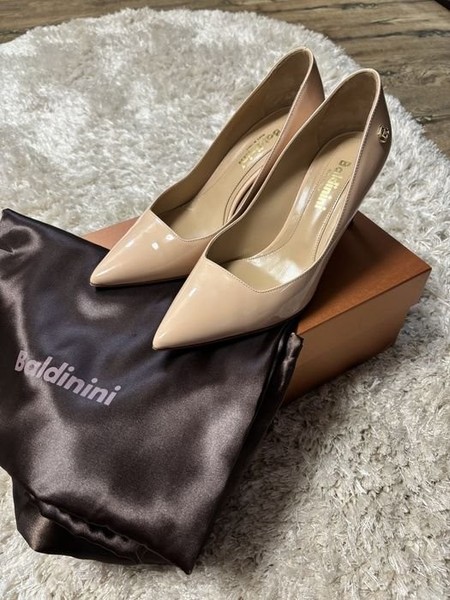 Women Baldinini Heels Beige Leather 36