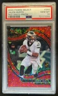 2020 Select Jalen Hurts RC Disco Red Prizm Field #11/49 Eagles PSA 10