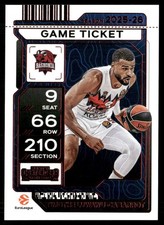 TIMOTHE LUWAWU-CABARROT 2025-26 Panini Contenders EuroLeague Game Ticket Red #20