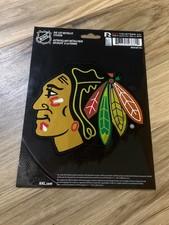 Nhl Chicago Blackhawks Metallic 5 X 7 Vinyl Die-cut Rico Decal - Car Window Nhl Chicago Blackhawks Metallic 5 X 7 Vinyl Die-cut Rico Decal - Car Window