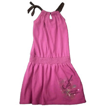 Disney Hannah Montana Girls Dress Size 7 8 Miley Cyrus Summer Halter Y2K Pink