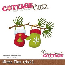 Fustelle Big Shot Sizzix Cottage Cutz 4x4 Mitten Time