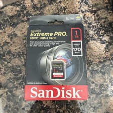SanDisk Extreme Pro 1TB SDXC UHS-I Memory Card, 4K UHD V30 U3 170MB/s