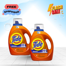 HOT SALE Tide Original Liquid Laundry Detergent 100 fl oz 80 Loads 2 Pack 6X