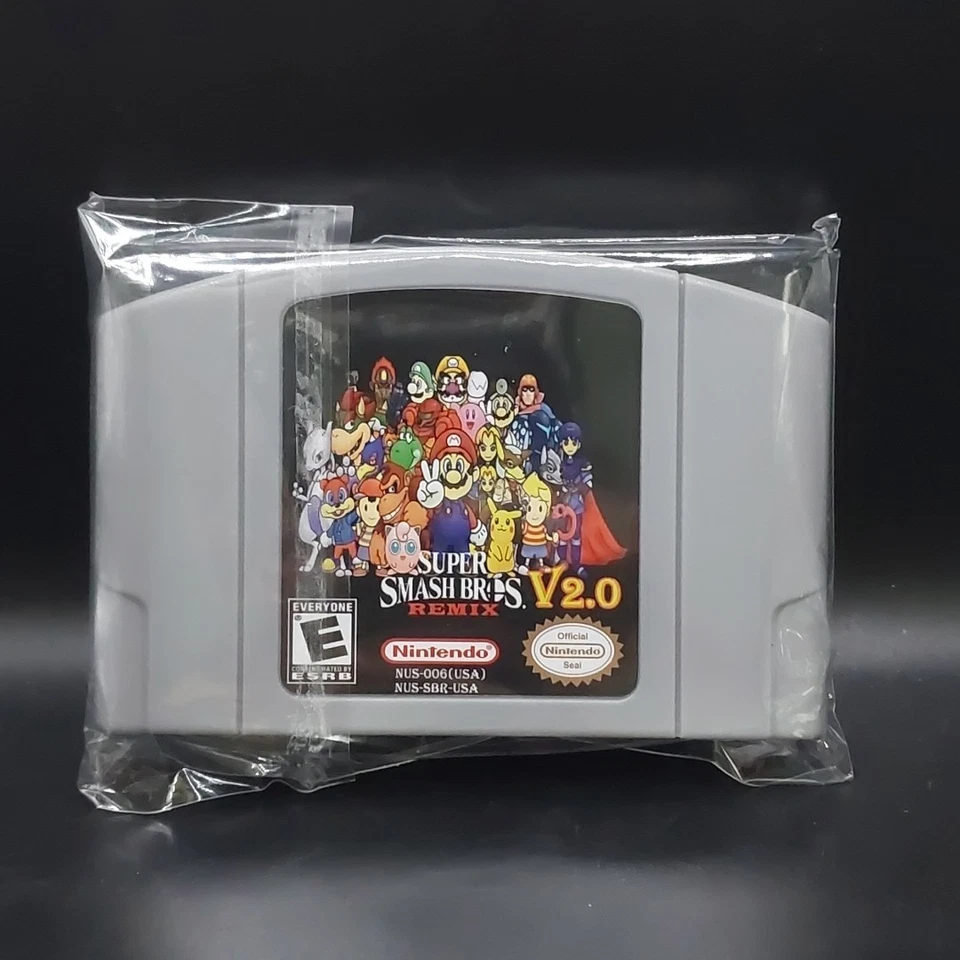 Super Smash Brothers REMIX V2.0 Nintendo 64 N64 Video Game Cartridge US English - Image 2 of 3