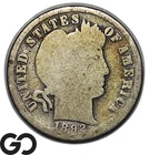 1892-S Barber Dime, Key Date San Francisco Issue