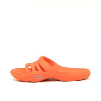 Reebok Damen Sandale EU 40 Slide Orange Rutschfeste Sohle Classic