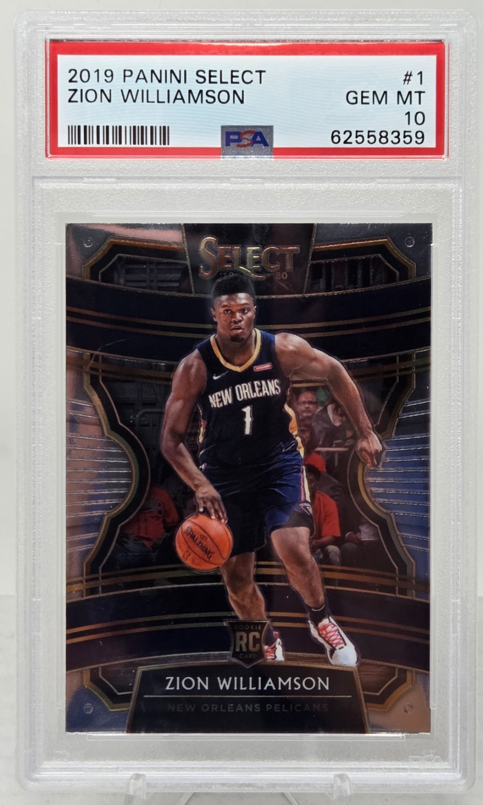 2019 Select ZION WILLIAMSON Rookie Card PSA 10 Gem Mint