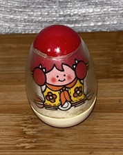 Vinatge 1974 Hasbro Weebles Western Cowgirl Cow Girl Red Hair Wobble Play Figure