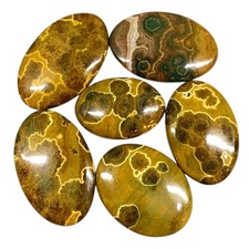 6 Pcs Natural Ocean Jasper 37-48mm Huge Pendant Size Loose Untreated Gemstones